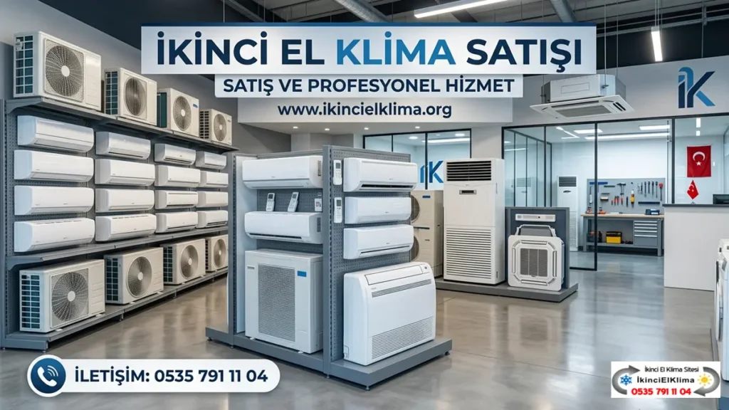 Garantili ikinci el klima satışı ve uygun fiyatlı revizyonlu klima modelleri